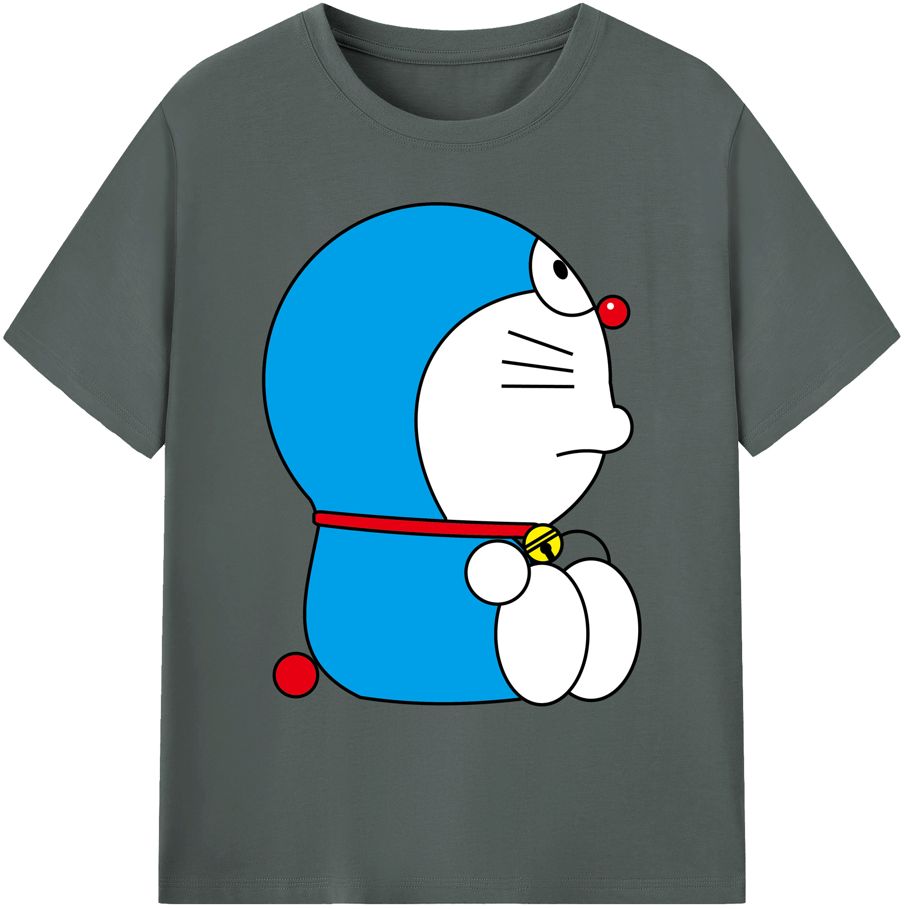 （画像用） ドラえもん Doraemon 綿100％ メンズ半袖Tシャツ｜肌触りやわらか＆通気性